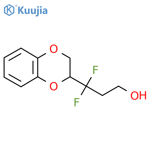 3-(2,3-Dihydro-1,4-benzodioxin-2-yl)-3,3-difluoropropan-1-ol structure