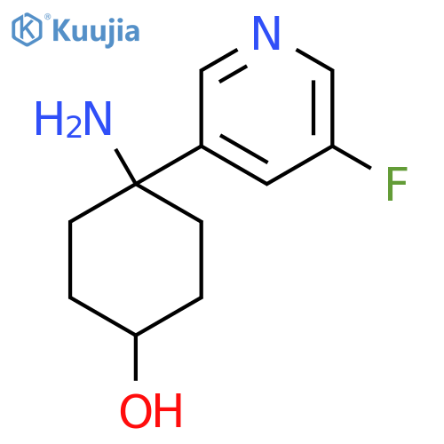 4-amino-4-(5-fluoropyridin-3-yl)cyclohexan-1-ol structure
