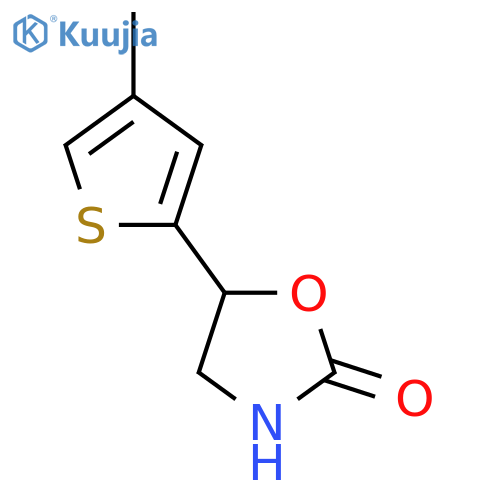5-(4-methylthiophen-2-yl)-1,3-oxazolidin-2-one structure