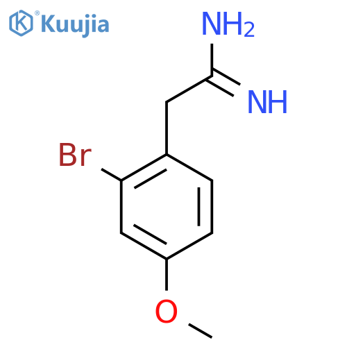 2-(2-bromo-4-methoxyphenyl)ethanimidamide structure