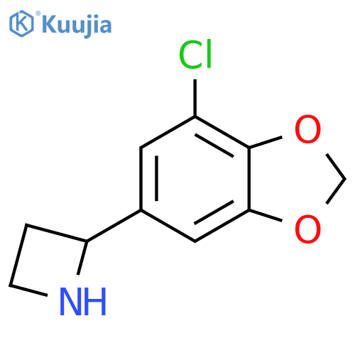 2-(7-chloro-1,3-dioxaindan-5-yl)azetidine structure