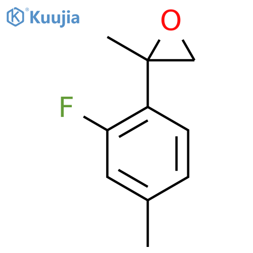 2-(2-fluoro-4-methylphenyl)-2-methyloxirane structure