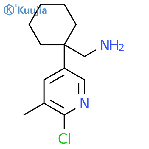1-(6-chloro-5-methylpyridin-3-yl)cyclohexylmethanamine structure