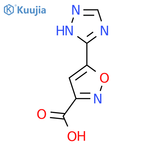 5-(1H-1,2,4-triazol-3-yl)-1,2-oxazole-3-carboxylic acid structure