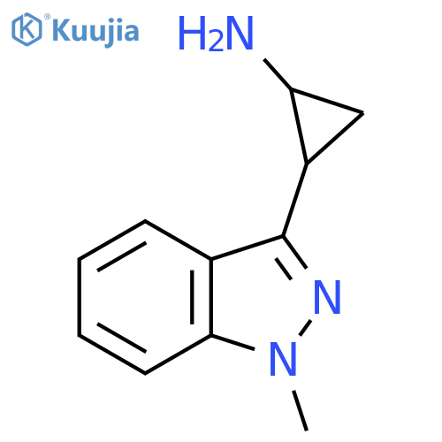 2-(1-methyl-1H-indazol-3-yl)cyclopropan-1-amine structure