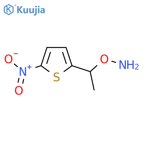 O-1-(5-nitrothiophen-2-yl)ethylhydroxylamine structure