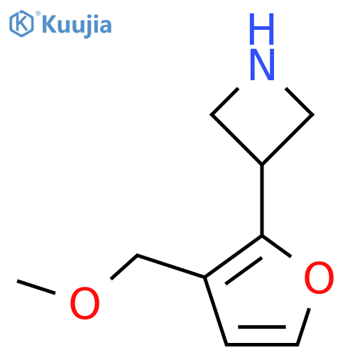 3-3-(methoxymethyl)furan-2-ylazetidine structure