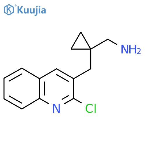 {1-(2-chloroquinolin-3-yl)methylcyclopropyl}methanamine structure