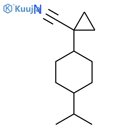 1-4-(propan-2-yl)cyclohexylcyclopropane-1-carbonitrile structure