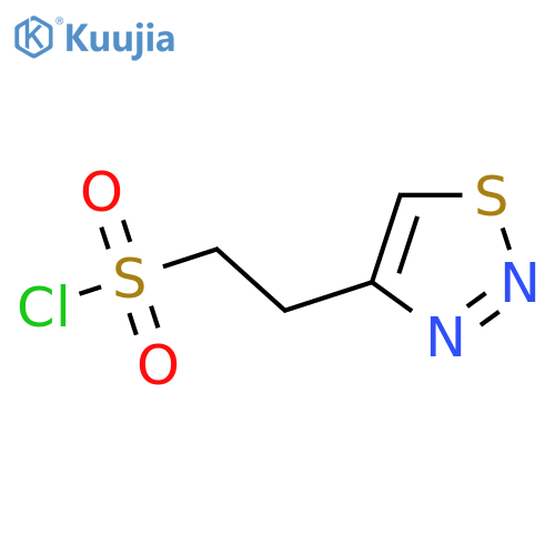 2-(1,2,3-thiadiazol-4-yl)ethane-1-sulfonyl chloride structure