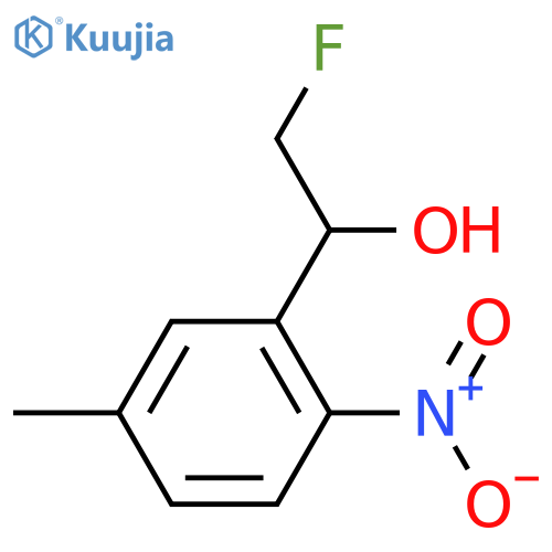 2-fluoro-1-(5-methyl-2-nitrophenyl)ethan-1-ol structure