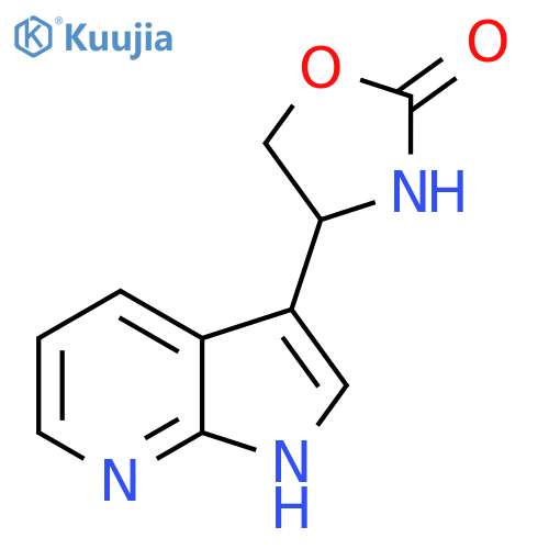 4-{1H-pyrrolo2,3-bpyridin-3-yl}-1,3-oxazolidin-2-one structure