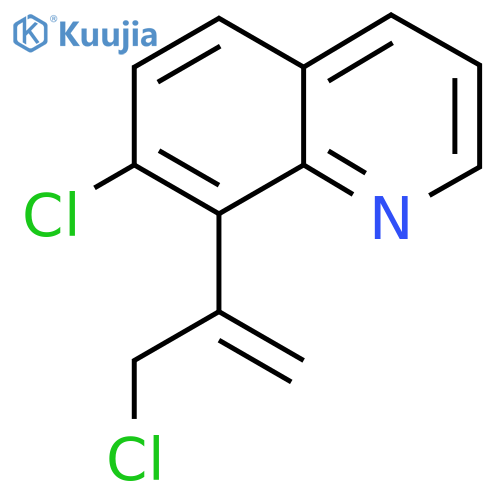 7-chloro-8-(3-chloroprop-1-en-2-yl)quinoline structure