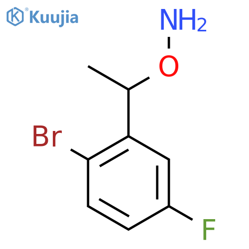 O-1-(2-bromo-5-fluorophenyl)ethylhydroxylamine structure