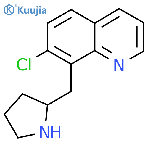 7-chloro-8-(pyrrolidin-2-yl)methylquinoline structure