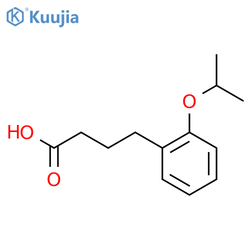 4-2-(propan-2-yloxy)phenylbutanoic acid structure