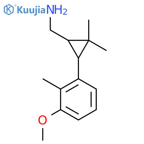 3-(3-methoxy-2-methylphenyl)-2,2-dimethylcyclopropylmethanamine structure