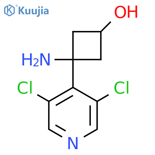 3-amino-3-(3,5-dichloropyridin-4-yl)cyclobutan-1-ol structure