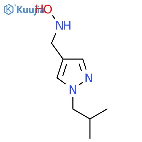 N-{1-(2-methylpropyl)-1H-pyrazol-4-ylmethyl}hydroxylamine structure