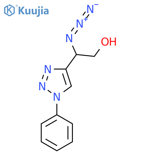 2-azido-2-(1-phenyl-1H-1,2,3-triazol-4-yl)ethan-1-ol structure