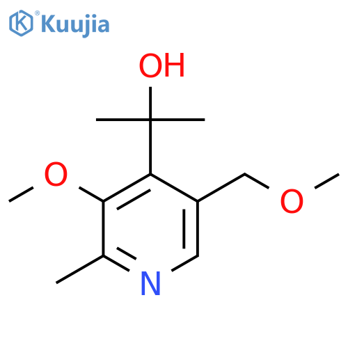 2-3-methoxy-5-(methoxymethyl)-2-methylpyridin-4-ylpropan-2-ol structure