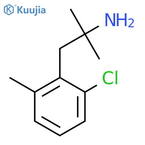 1-(2-chloro-6-methylphenyl)-2-methylpropan-2-amine structure