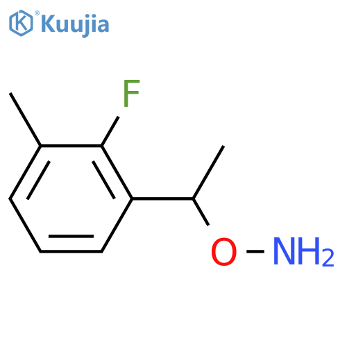 O-1-(2-fluoro-3-methylphenyl)ethylhydroxylamine structure