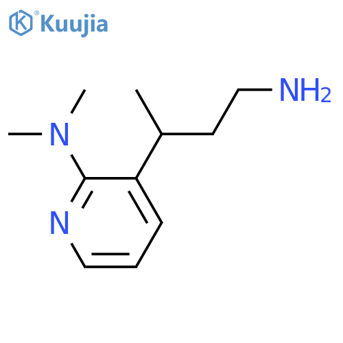 3-(4-aminobutan-2-yl)-N,N-dimethylpyridin-2-amine structure