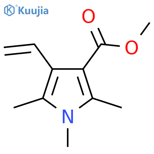 methyl 4-ethenyl-1,2,5-trimethyl-1H-pyrrole-3-carboxylate structure