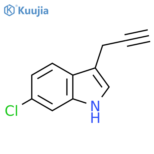 6-chloro-3-(prop-2-yn-1-yl)-1H-indole structure