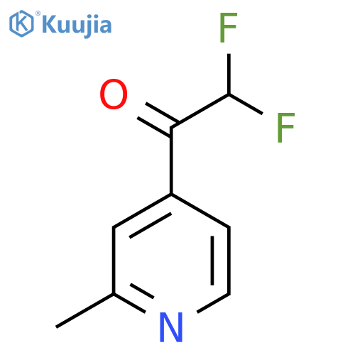2,2-difluoro-1-(2-methylpyridin-4-yl)ethan-1-one structure
