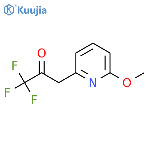 1,1,1-trifluoro-3-(6-methoxypyridin-2-yl)propan-2-one structure