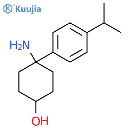4-amino-4-4-(propan-2-yl)phenylcyclohexan-1-ol structure