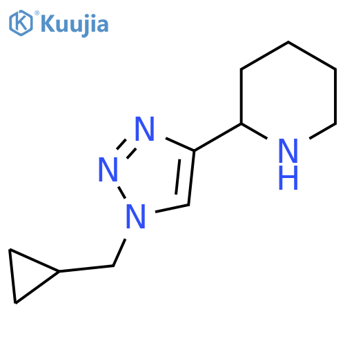 2-1-(cyclopropylmethyl)-1H-1,2,3-triazol-4-ylpiperidine structure