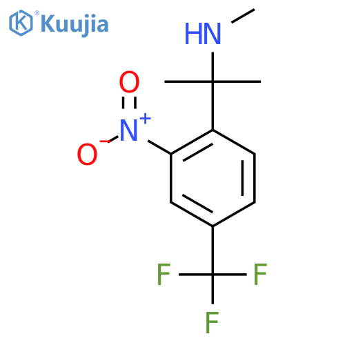 methyl({2-2-nitro-4-(trifluoromethyl)phenylpropan-2-yl})amine structure