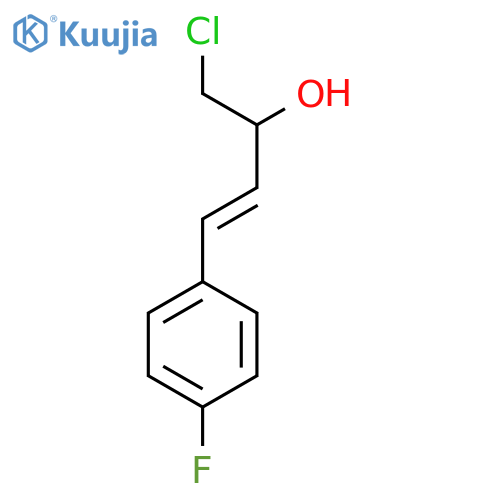 1-chloro-4-(4-fluorophenyl)but-3-en-2-ol structure