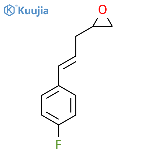 2-3-(4-fluorophenyl)prop-2-en-1-yloxirane structure