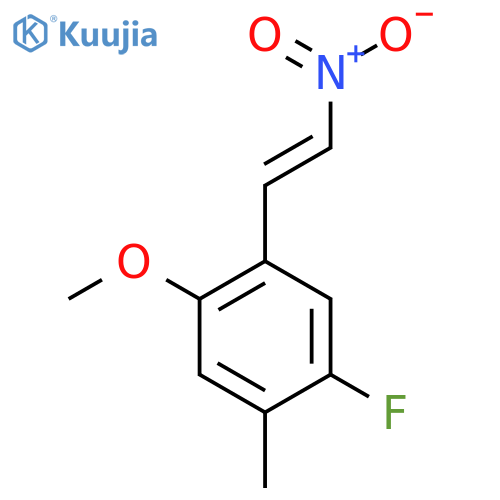 1-fluoro-4-methoxy-2-methyl-5-(2-nitroethenyl)benzene structure