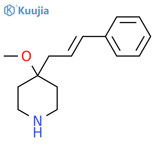 4-methoxy-4-(3-phenylprop-2-en-1-yl)piperidine structure