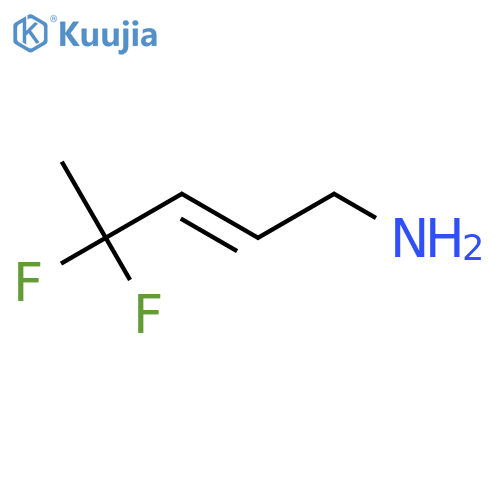 4,4-difluoropent-2-en-1-amine structure