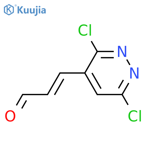 3-(3,6-dichloropyridazin-4-yl)prop-2-enal structure