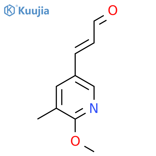 3-(6-methoxy-5-methylpyridin-3-yl)prop-2-enal structure