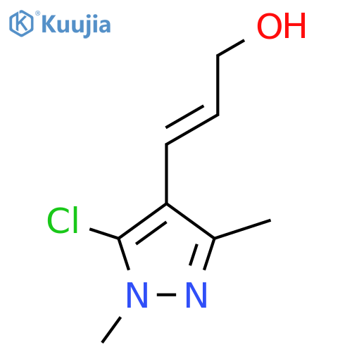 3-(5-chloro-1,3-dimethyl-1H-pyrazol-4-yl)prop-2-en-1-ol structure