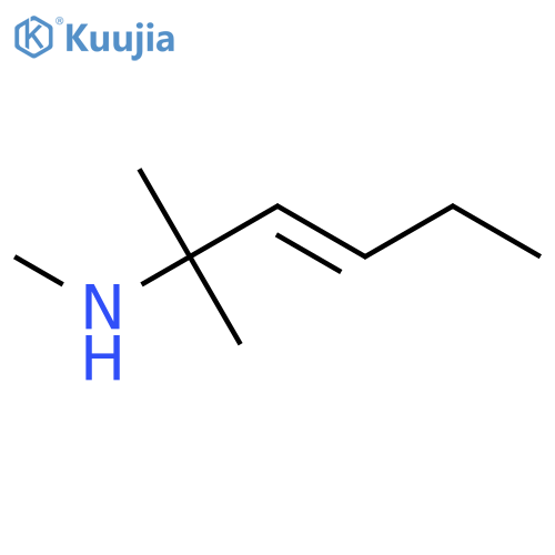 methyl(2-methylhex-3-en-2-yl)amine structure
