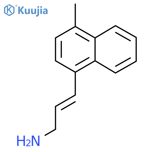 3-(4-methylnaphthalen-1-yl)prop-2-en-1-amine structure