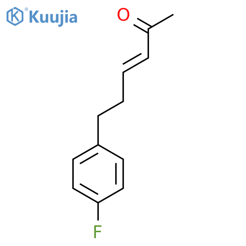 6-(4-fluorophenyl)hex-3-en-2-one structure
