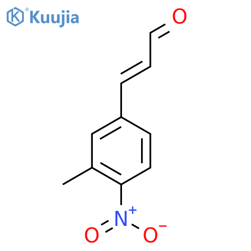3-(3-methyl-4-nitrophenyl)prop-2-enal structure