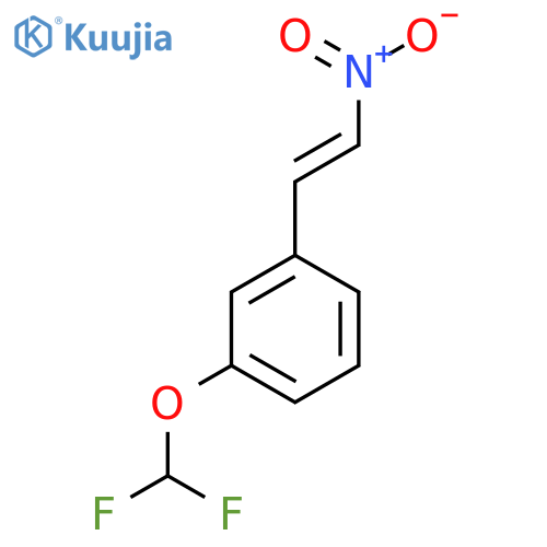 1-(difluoromethoxy)-3-(2-nitroethenyl)benzene structure