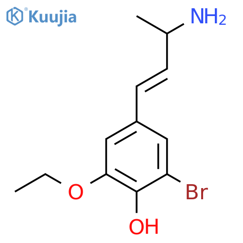 4-(3-aminobut-1-en-1-yl)-2-bromo-6-ethoxyphenol structure