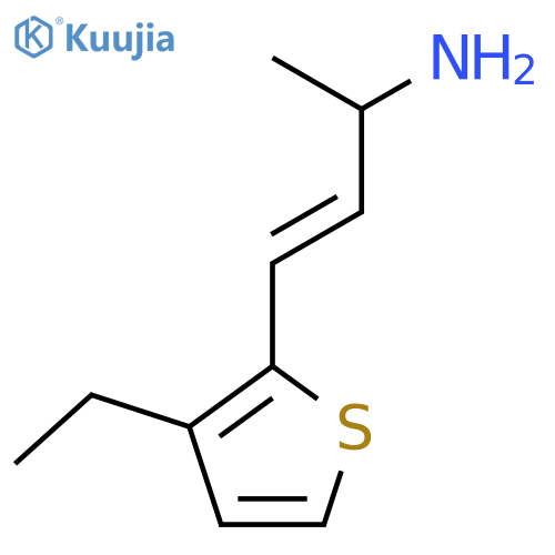 4-(3-ethylthiophen-2-yl)but-3-en-2-amine structure